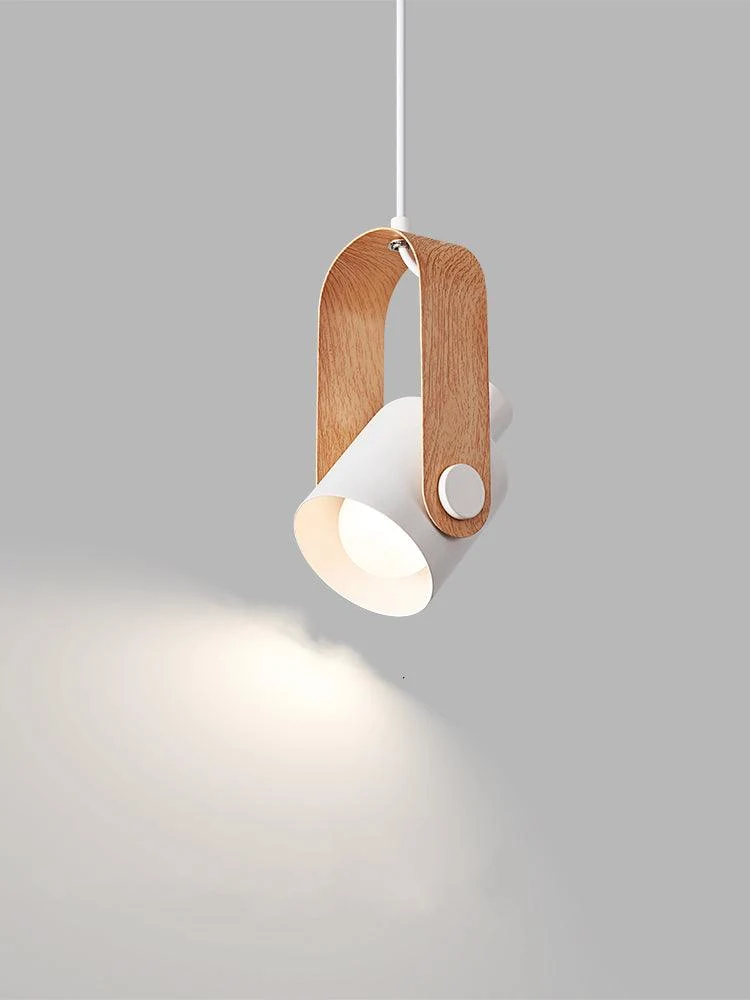 Nordic Pendant Spotlight In Wood & Metal By Euroselle