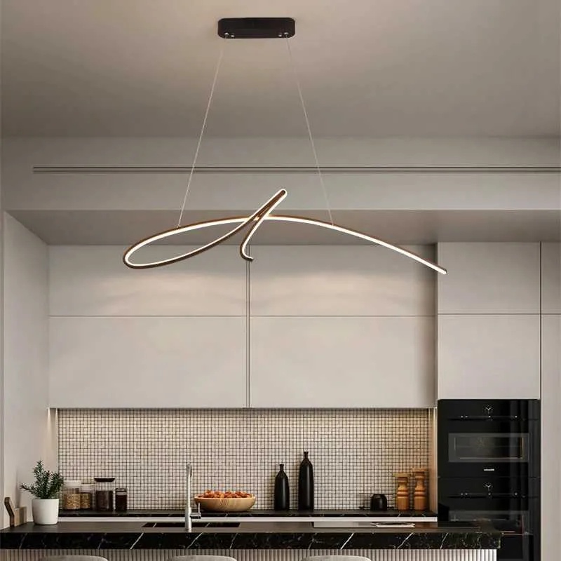 Euroselle Minimalist Strip Pendant Light for Elegant Interiors and Living Spaces