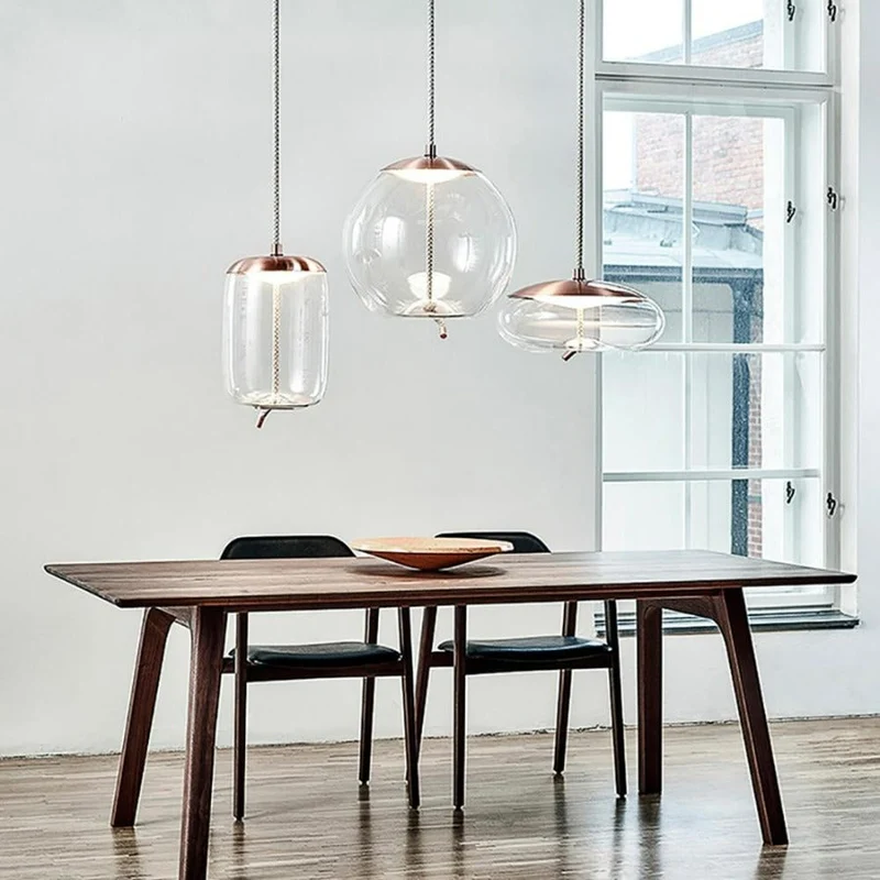 Nordic Rope And Glass Pendant Lamps From Euroselle