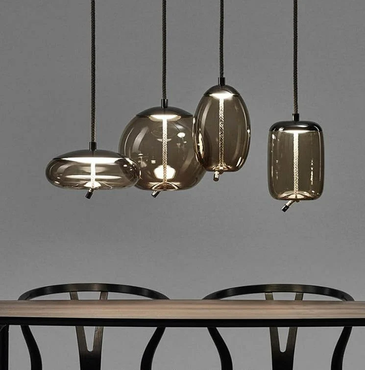 Nordic Rope And Glass Pendant Lamps From Euroselle