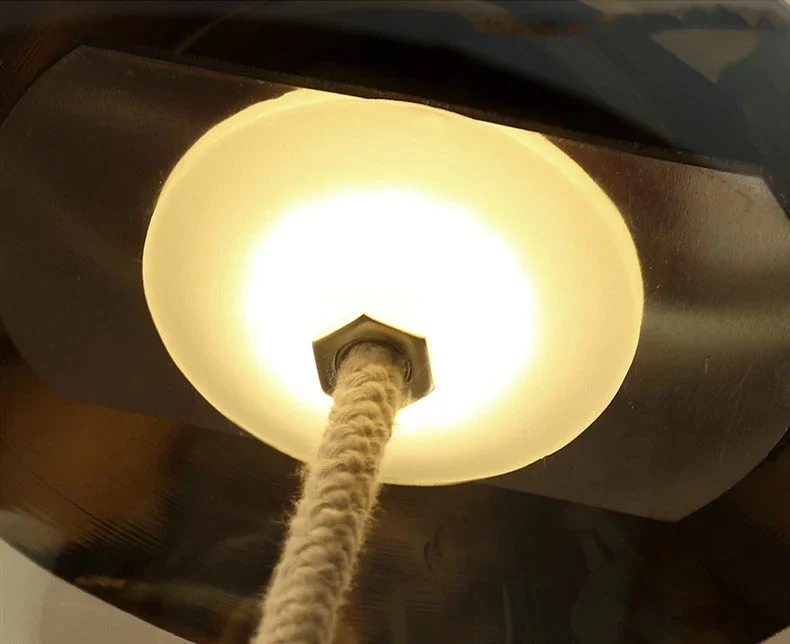 Nordic Rope And Glass Pendant Lamps From Euroselle