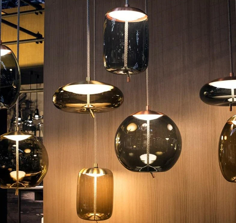 Nordic Rope And Glass Pendant Lamps From Euroselle