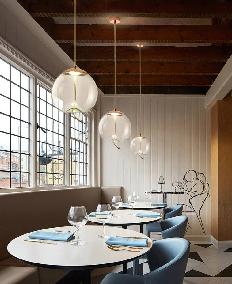 Nordic Rope And Glass Pendant Lamps From Euroselle
