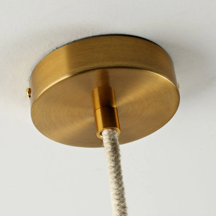 Nordic Rope And Glass Pendant Lamps From Euroselle