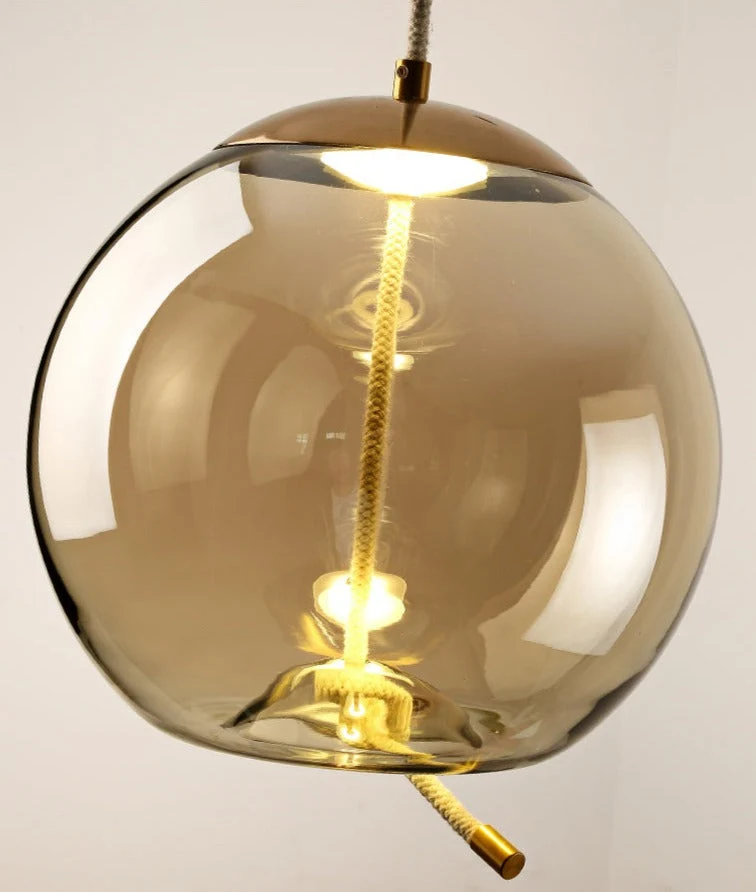 Nordic Rope And Glass Pendant Lamps From Euroselle