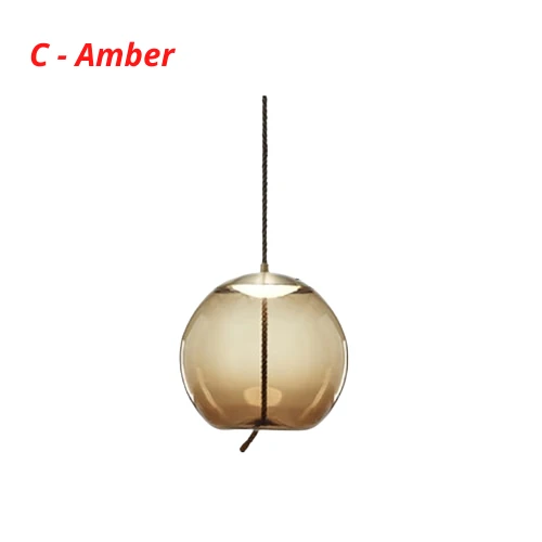 Nordic Rope And Glass Pendant Lamps From Euroselle