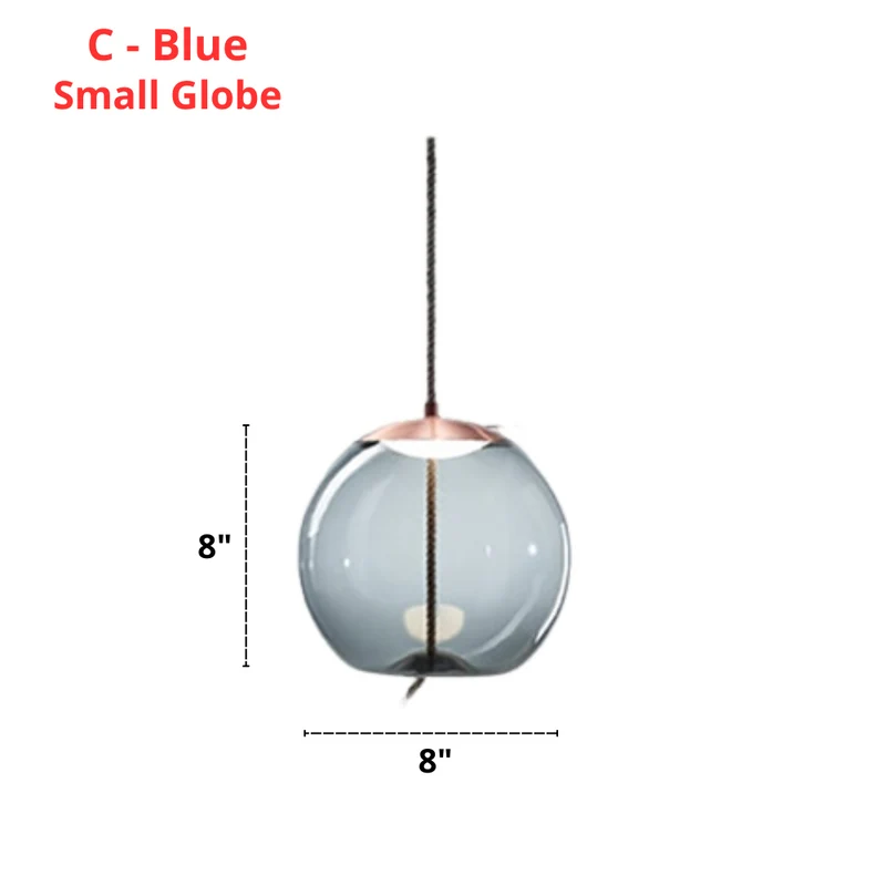 Nordic Rope And Glass Pendant Lamps From Euroselle