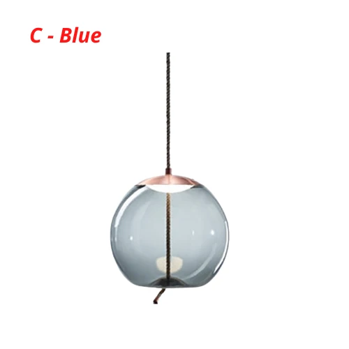Nordic Rope And Glass Pendant Lamps From Euroselle