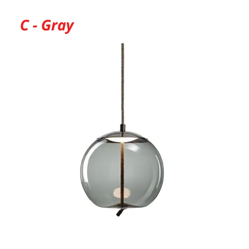 Nordic Rope And Glass Pendant Lamps From Euroselle
