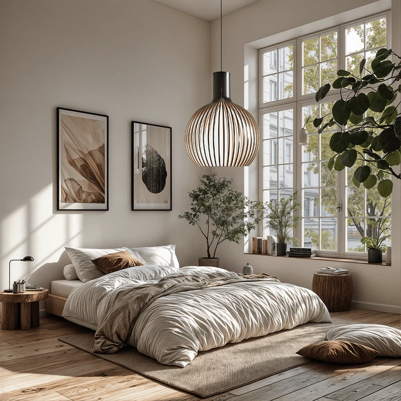Arden Adjustable Bamboo And Wood Cage Pendant Light For Kitchen And Modern Interiors Euroselle