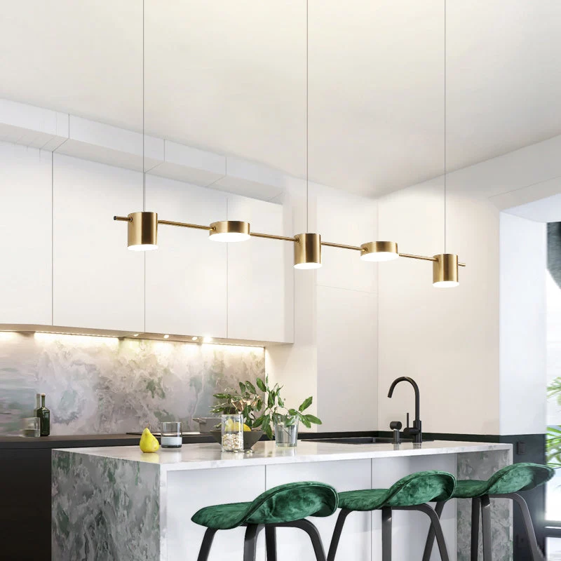 Astra Drum Aluminum Pendant Lamp Black Gold Finish 3 Or 5 Light Ceiling Light Warm White Euroselle