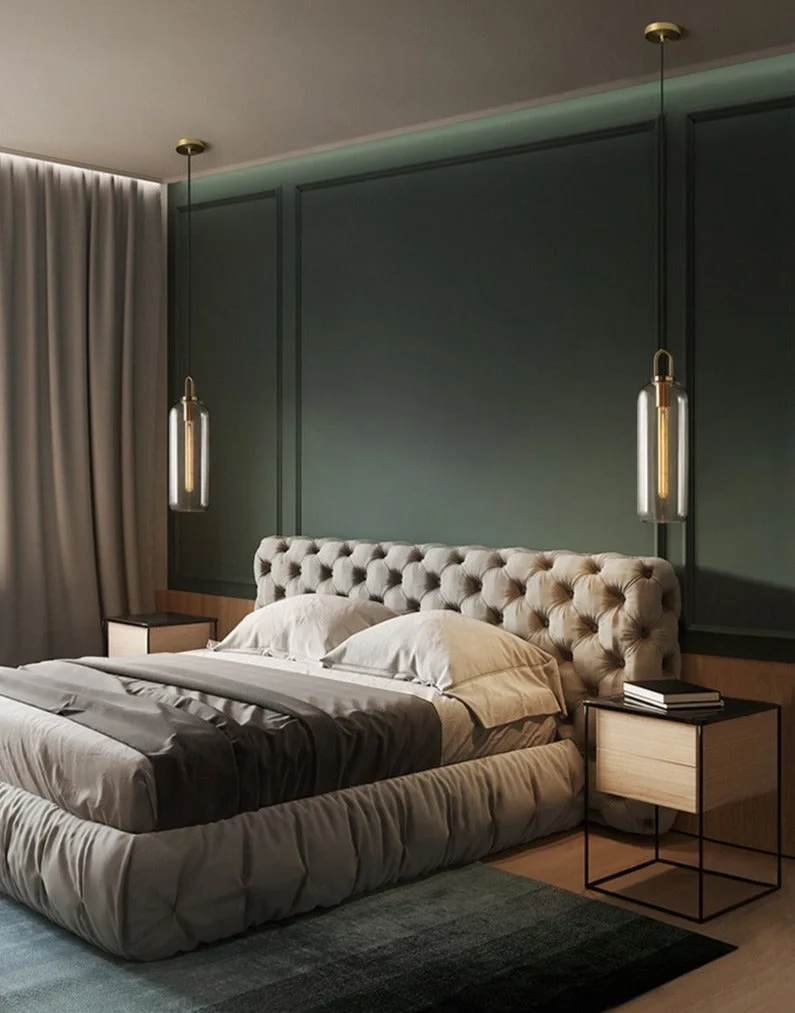 Euroselle Modern Glass Pendant Lights With Brass Accents And Glass Shades