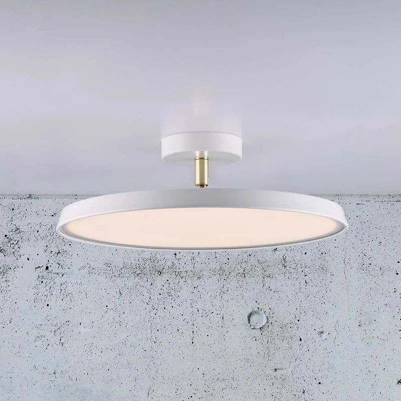 LED Deckenlampe Alba Pro 40 Weiß, Opal Weiß