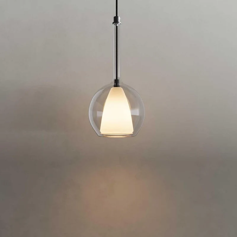 s.luce Belluna Glas Galerie-Pendelleuchte 500cm Textilkabel