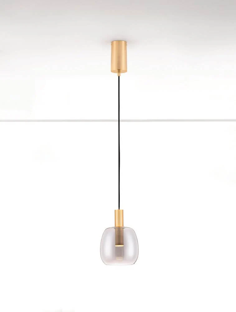 Imatia Pendelleuchte Ø 16cm 3000K Gold, Rauch