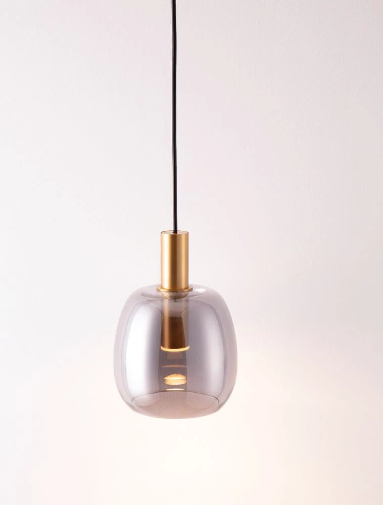 Imatia Pendelleuchte Ø 16cm 3000K Gold, Rauch