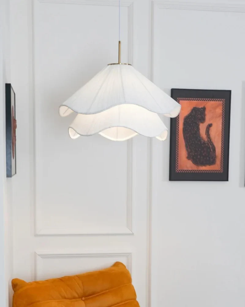Silvesta Pendant Ceiling Light With Layered Petal Shade For A Soft Glow Euroselle
