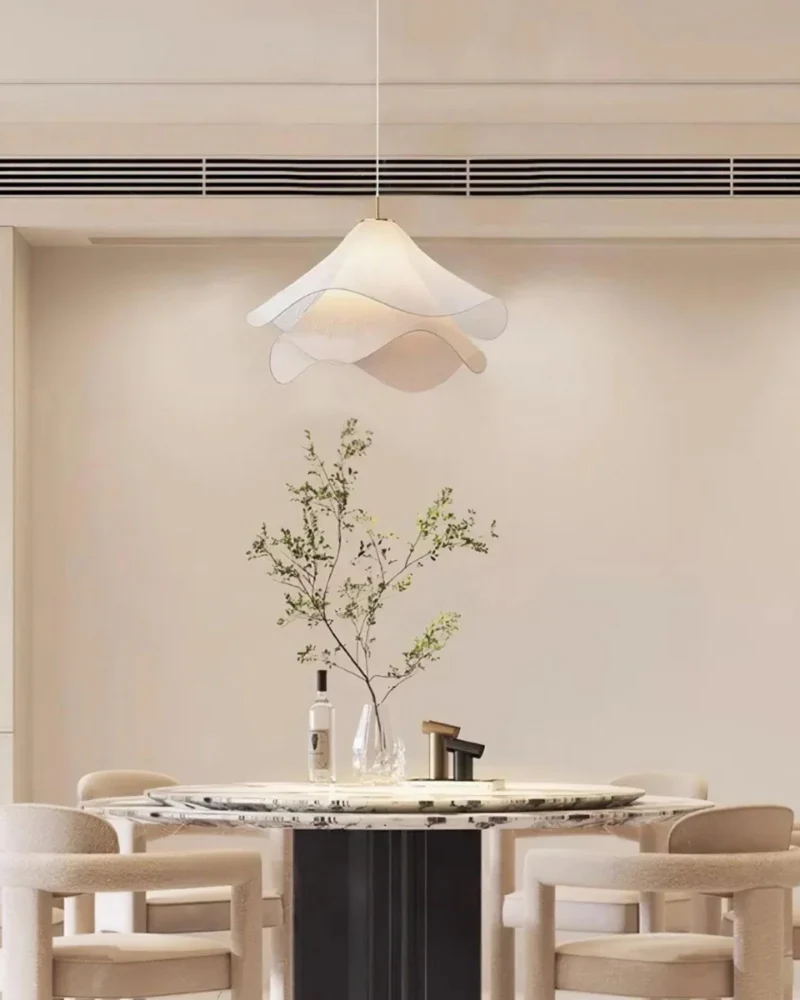 Silvesta Pendant Ceiling Light With Layered Petal Shade For A Soft Glow Euroselle