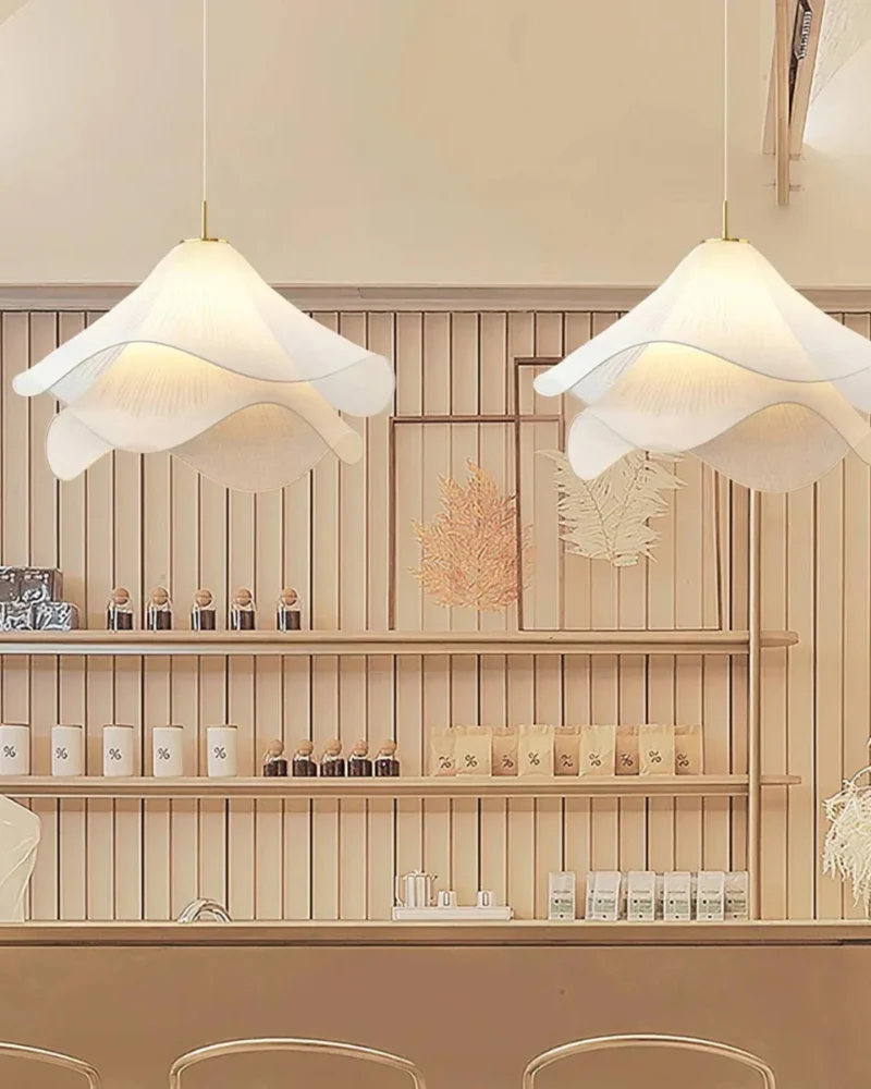 Silvesta Pendant Ceiling Light With Layered Petal Shade For A Soft Glow Euroselle