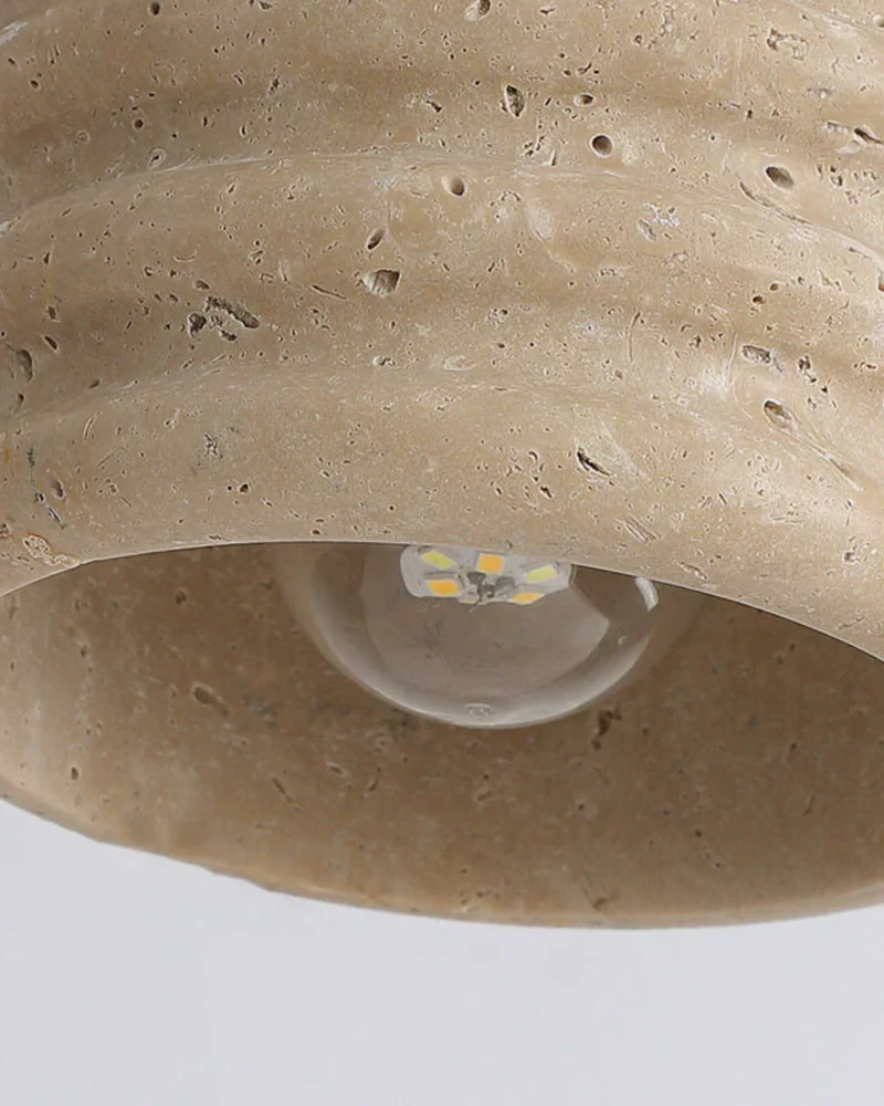 Tavelle Pendant Light With Wavy Ceramic Shade For Japandi Bedside Glow Euroselle