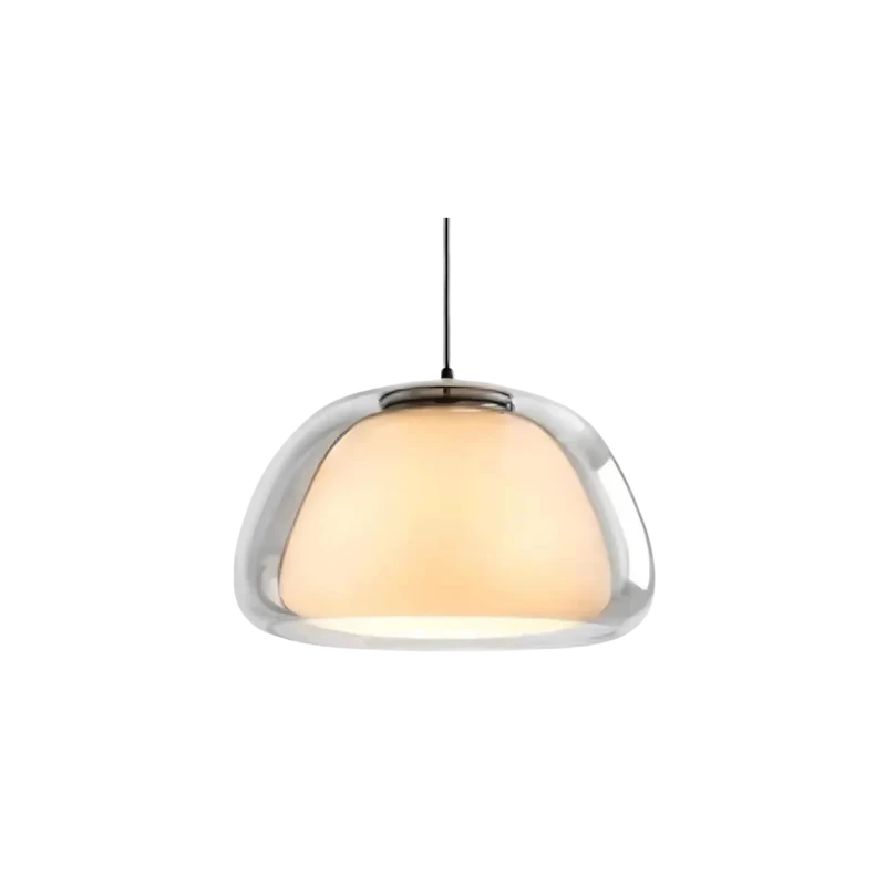 Lunara Pendant Light With Double Glass Dome And Soft Glow Euroselle
