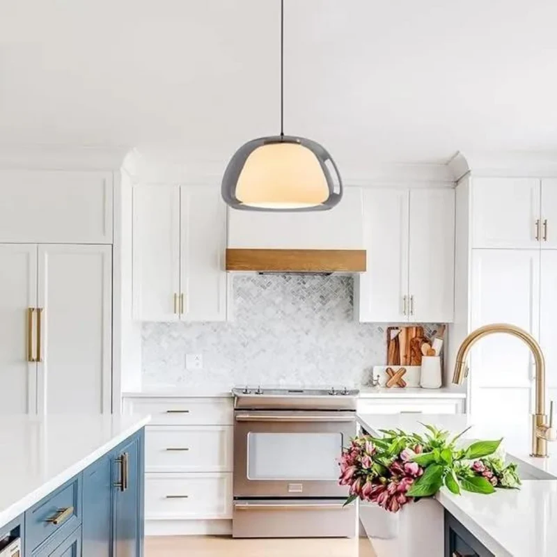 Lunara Pendant Light With Double Glass Dome And Soft Glow Euroselle