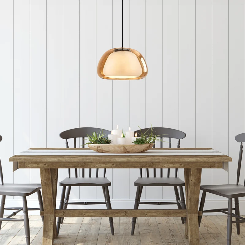 Lunara Pendant Light With Double Glass Dome And Soft Glow Euroselle
