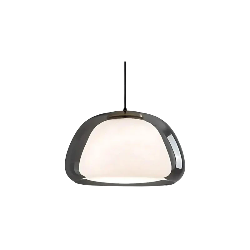 Lunara Pendant Light With Double Glass Dome And Soft Glow Euroselle