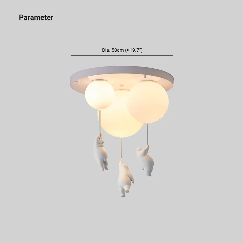 Lunora Bear And Balloon Ceiling Pendant Light For Kids Euroselle