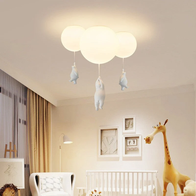 Lunora Bear And Balloon Ceiling Pendant Light For Kids Euroselle