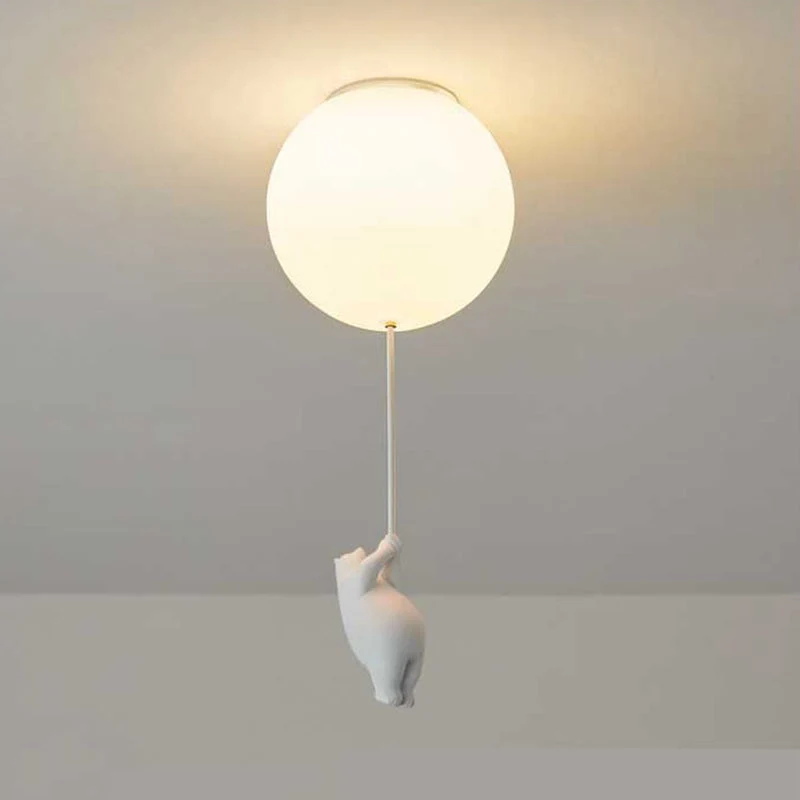 Lunora Bear And Balloon Ceiling Pendant Light For Kids Euroselle