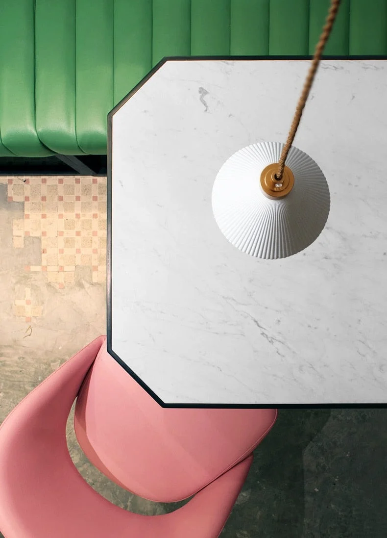 Euroselle Modern White Ceramic Pendant Lights With Adjustable 47 Inch Length Light Bulb Included