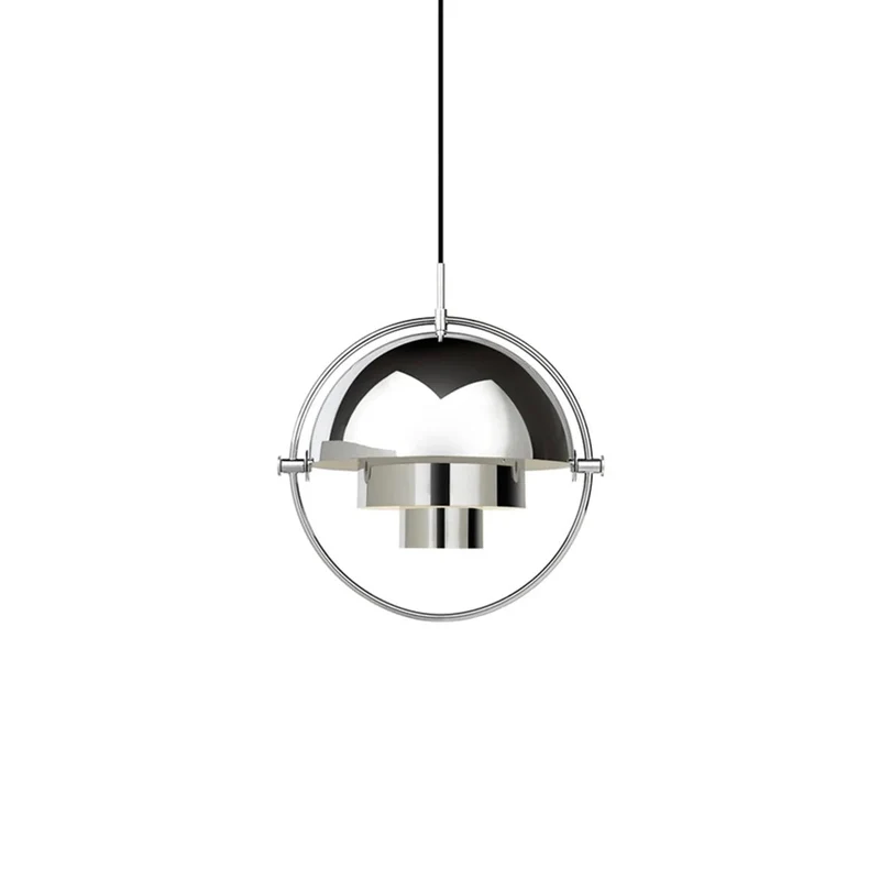 Nordic Tiered Black Pendant Light With Layered Metal Shades Euroselle