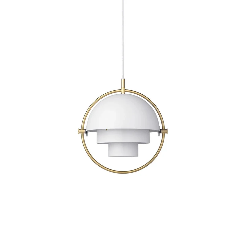 Nordic Tiered Black Pendant Light With Layered Metal Shades Euroselle