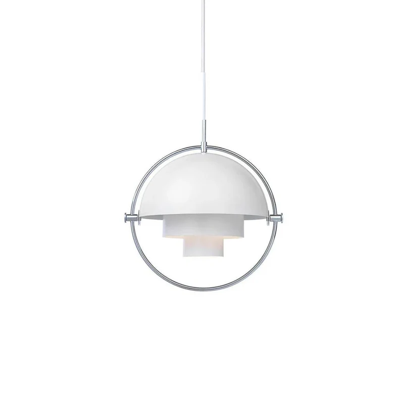 Nordic Tiered Black Pendant Light With Layered Metal Shades Euroselle