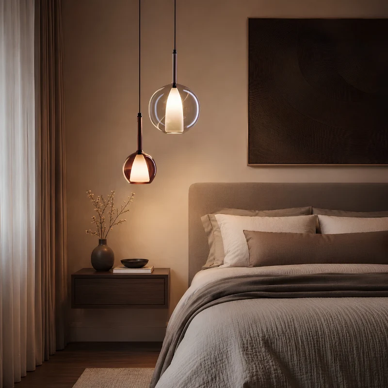 s.luce Belluna Glas-Pendelleuchte 150cm Textilkabel