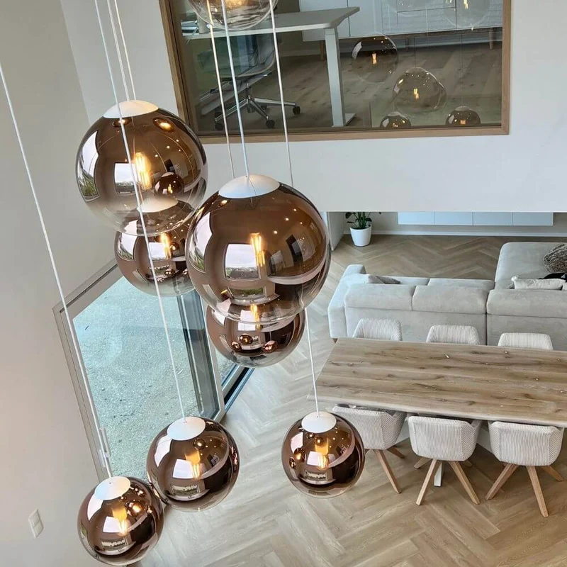 s.luce Orb Glaskugel Galerieleuchte Aufhängung 500cm Weiß