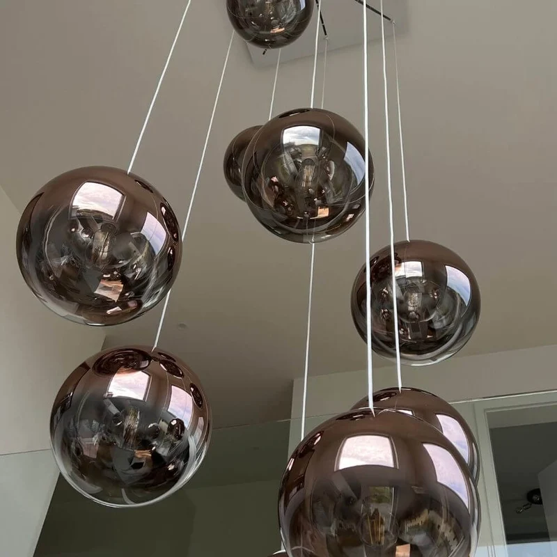 s.luce Orb Glaskugel Galerieleuchte Aufhängung 500cm Weiß