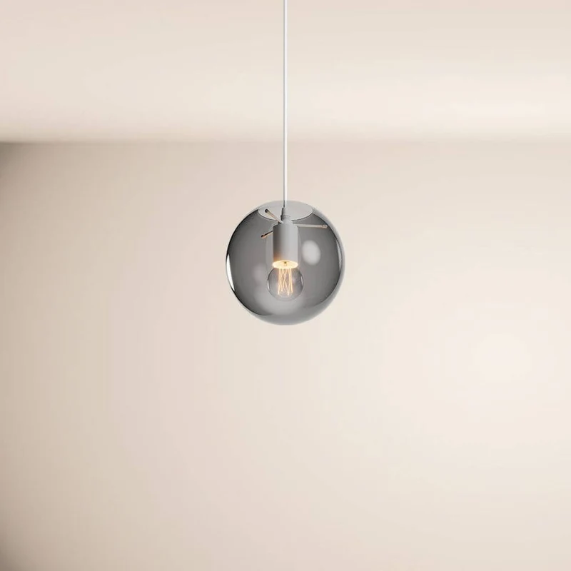s.luce Orb Glaskugel Galerieleuchte Aufhängung 500cm Weiß