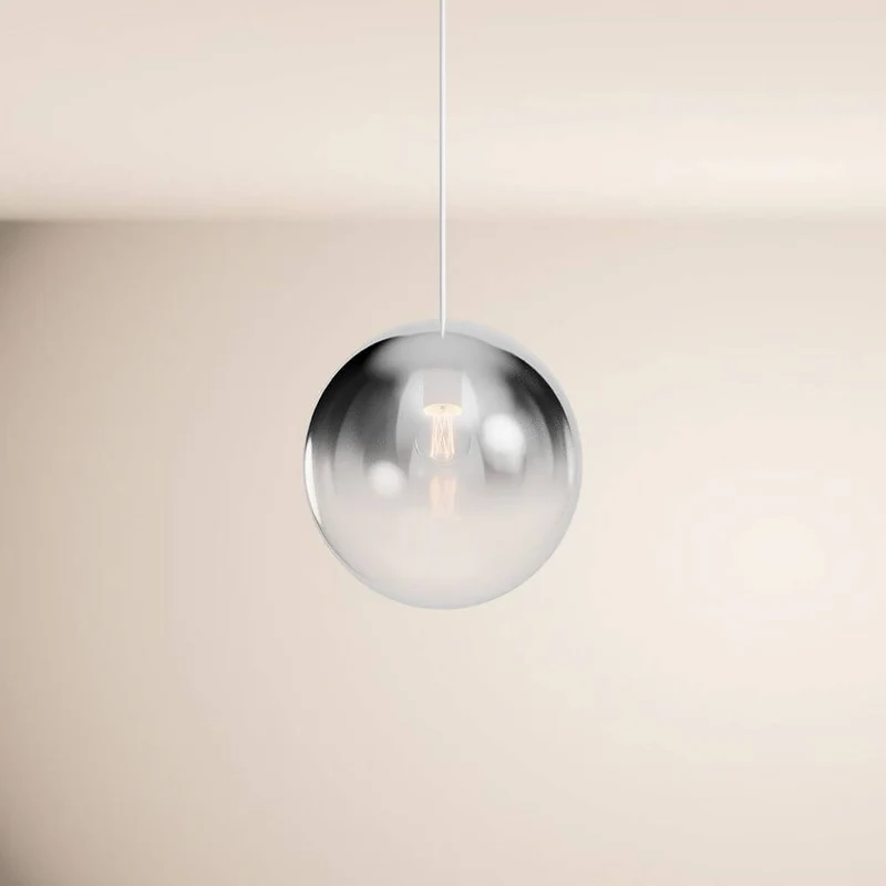 s.luce Orb Glaskugel Galerieleuchte Aufhängung 500cm Weiß