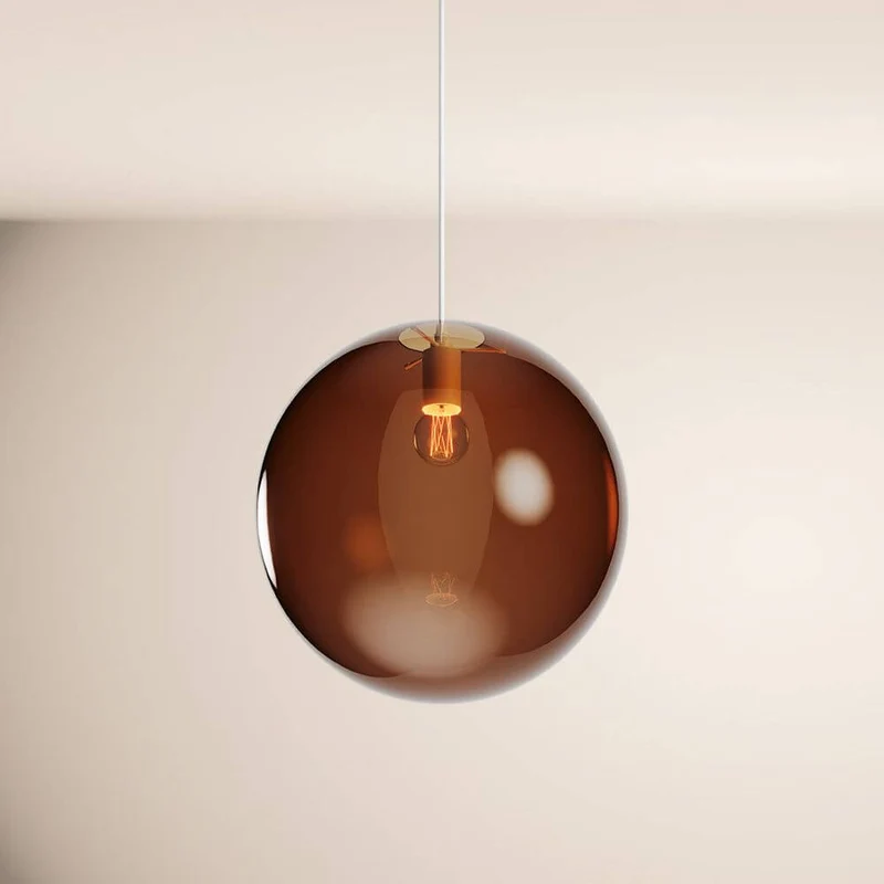 s.luce Orb Glaskugel Pendelleuchte Aufhängung 150cm Weiß