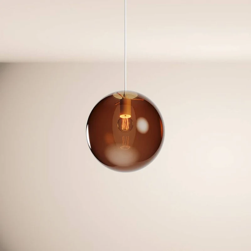 s.luce Orb Glaskugel Pendelleuchte Aufhängung 150cm Weiß