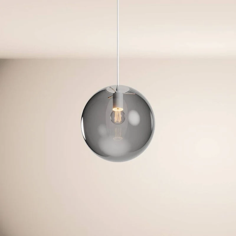 s.luce Orb Glaskugel Pendelleuchte Aufhängung 150cm Weiß