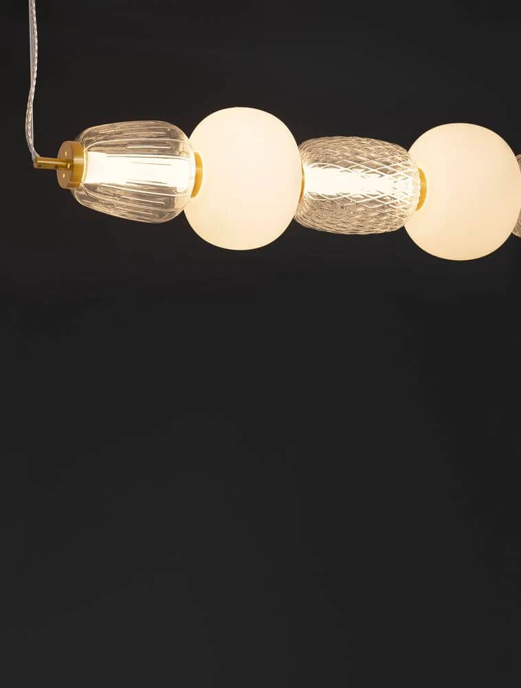 Movil LED Pendelleuchte 7-flammig 3000K Gold
