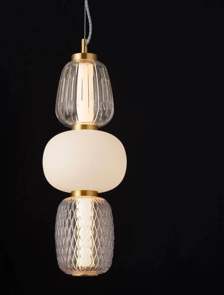 Movil Pendelleuchte 3-flammig Ø 17cm 3000K Gold