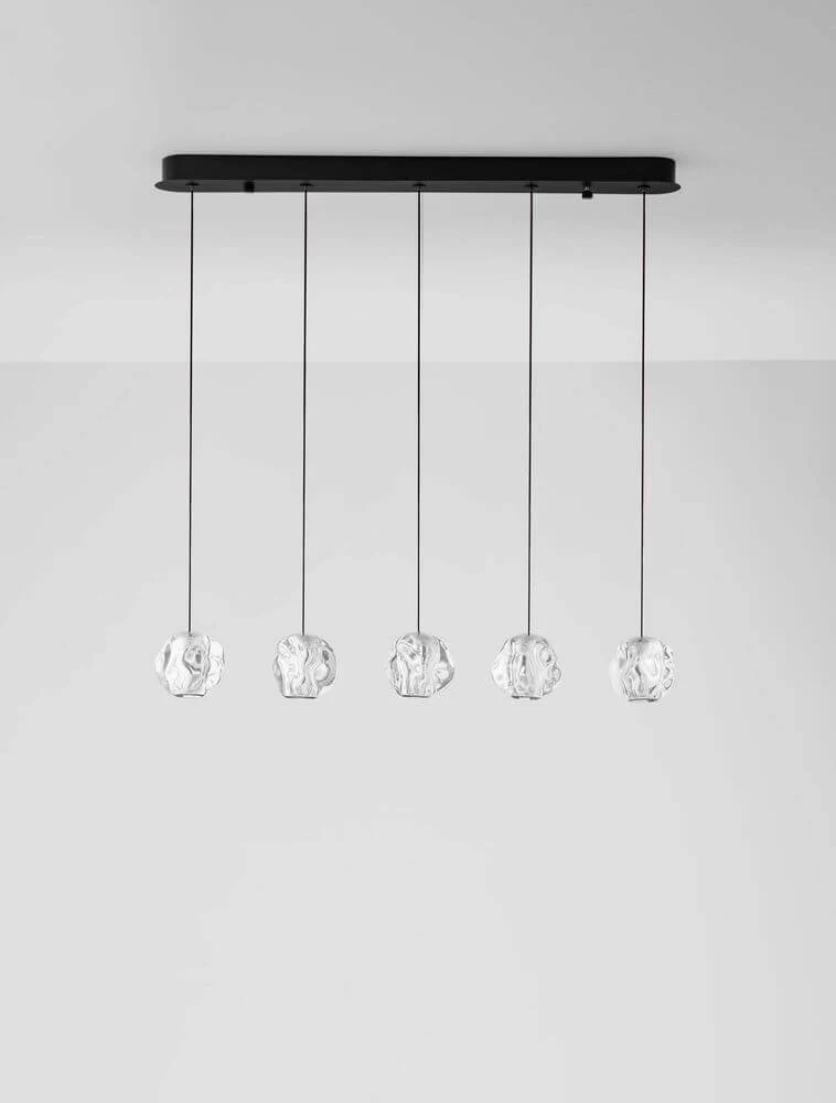 Ifos LED Pendelleuchte Balken 62cm 5-flammig 3000K Schwarz