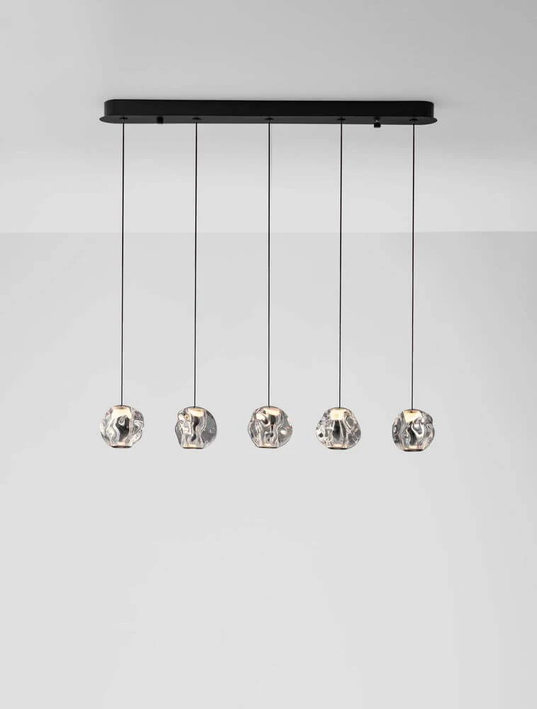 Ifos LED Pendelleuchte Balken 62cm 5-flammig 3000K Schwarz