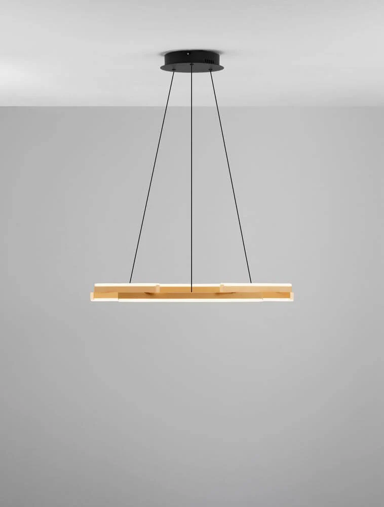 Hyde LED Pendelleuchte 3000K Gold-Gebürstet, Schwarz