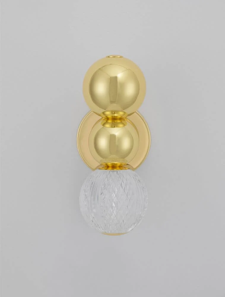 Brille LED Wandleuchte 3200K Gold
