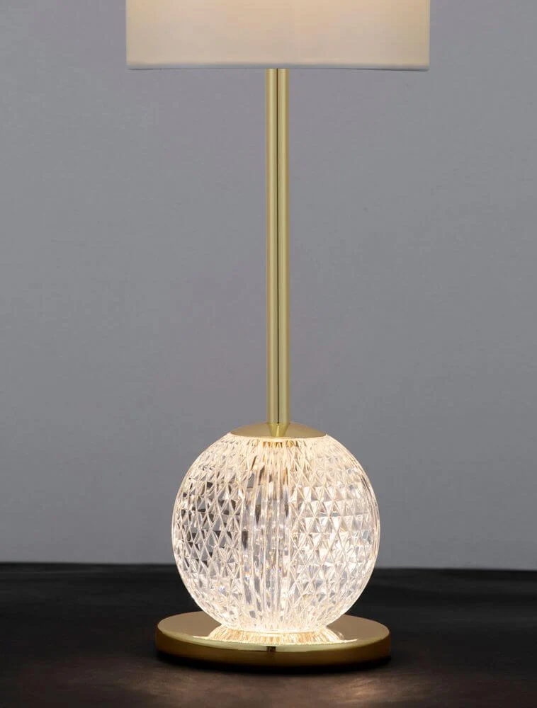 Brille LED Tischleuchte 2-flammig Ø 15,4cm 3200K Gold